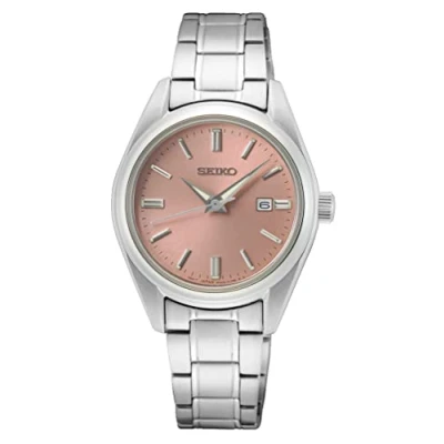 Obrázek Seiko Dámské analogové hodinky Quarz s náramkem z ušlechtilé oceli SUR529P1, stříbrná, Náramek