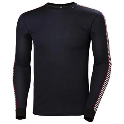 Obrázek Helly Hansen LIFA Active Stripe CREW BASE Layer Top s dlouhým rukávem, Muži, Velikost: Large, Navy