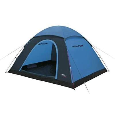 Obrázek High Peak Kopulový stan Monodome XL, kempinkový pro 4 osoby, iglský stan, festivalový s vanovým dnem, vodotěsnost 1500 mm, volně stojící, vysoké větrání, ochrana proti komárům