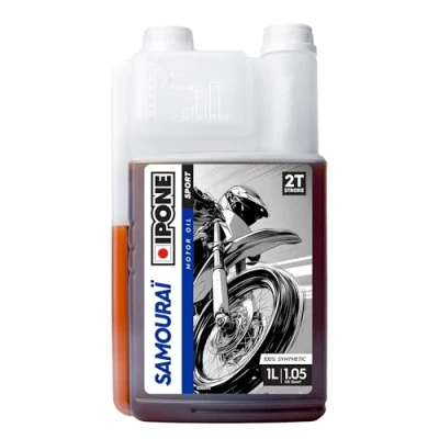 Obrázek IPONE Samourai Racing Jahodový motorový olej ZT motocykl plně syntetický s esterem vysoce výkonné mazivo 1 litr dávkovací kanystr