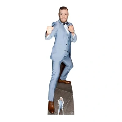 Obrázek STAR CUTOUTS Conor McGregor Kampfmeister Pappausstanzung mit Mini Ausschnitt aus Karton, Mehrfarbig, 180 x 53 cm