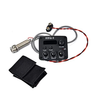 Obrázek Alnicov Gitarren Pickup Automatischer manueller Tuner Modus EQ Vorverstärker für Gitarre Equalizer