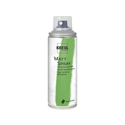 Obrázek KREUL 76326 barevný sprej šedý, 200 ml, klasicky matný na vodní bázi vysoce pigmentovaný a voděodolný, odolný vůči styropou, pro vnitřní venkovní použití