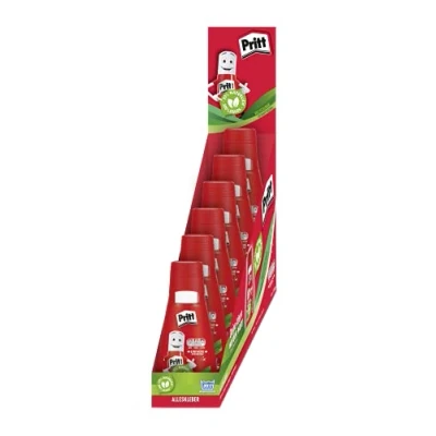 Obrázek Pritt Univerzální lepidlo, rychleschnoucí lepidlo s jednoduchým použitím, tekuté bez rozpouštědel pro děti, průhledné kutily na mnoho materiálů kutily, 6 x 100 g