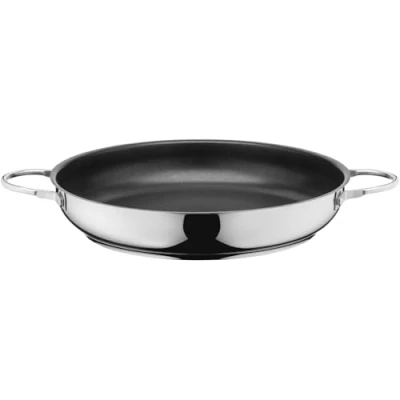 Obrázek Silit Calabria Servírní/pánev na smažení indukční 32 cm, ušlechtilá ocel, rukojeť z ušlechtilé oceli, vhodná do trouby, pro šetrné