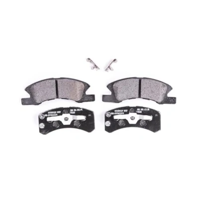 Obrázek HELLA PAGID brzdové destičky vpředu s akustickým varováním opotřebení čtyři v sadě T1520 pro mj. DAIHATSU / DODGE MITSUBISHI NISSAN 8DB 355 012 051