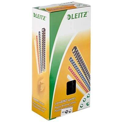 Obrázek Leitz 35043 plastový vázací hřbet, A4, plast, 12 mm, 95 listů, 100 kusů, černá