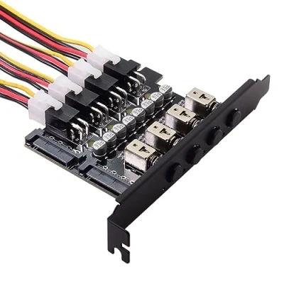 Obrázek chenyang 4 SATA HDD SSD pevný disk Power Switch Selector modul Control System s 120mm PCI držákem