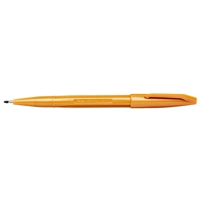 Obrázek Pentel S520 Y Sign Pen fixy na vlákno, tloušťka čáry 0,8 mm, okrová, balení 12 ks