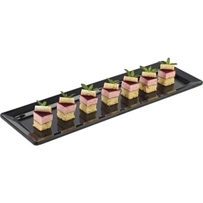 Obrázek APS 83434 GN 2/4 Tablett Pure, 53 x 16,2 cm, Höhe 3 Melamin, schwarz