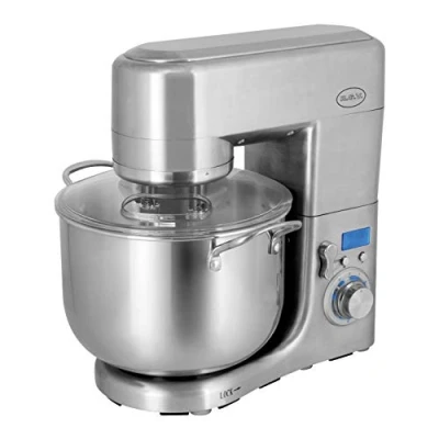 Obrázek RGV 110290 Pastaprof PL10S Knetmaschine, 10 l, Doppelhaken, 1500 Watt, 6 Geschwindigkeitsstufen, Silber/schwarz