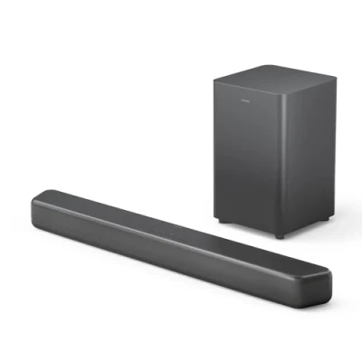 Obrázek Philips Soundbar TAB5309 2.1 s bezdrátovým subwooferem 2,1 kanál 240 W, DTS Virtual X, Bluetooth 5.4, HDMI ARC, optické spojení a USB konektivita tmavě šedá