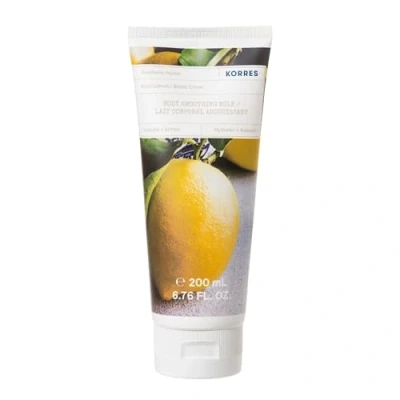 Obrázek KORRES Basil Lemon vyhlazující tělové mléko s aloe vera, veganské, dermatologicky testováno, 200 ml
