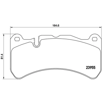 Obrázek Brembo P50092 přední brzdové destičky, počet 4