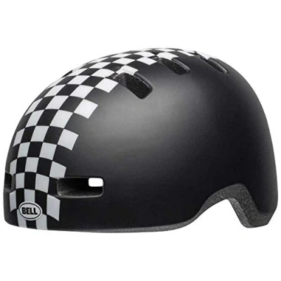 Obrázek Bell Unisex mládež Lil Ripper cyklistická přilba, Mat Black/White Checkers, jednotná velikost