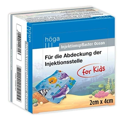 Obrázek Injektionspflaster Ocean for Kids 2 cm x 4 cm, 100 kusů. Pro zakrytí místa vpichu z netkané textilie 26 g