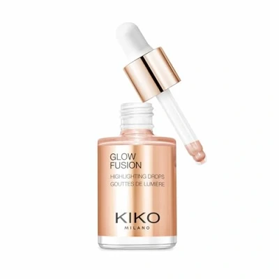 Obrázek KIKO Milano Glow Fusion Highlighting Kapky 02, tekutý rozjasňovač pro obličej s metalickou povrchovou úpravou