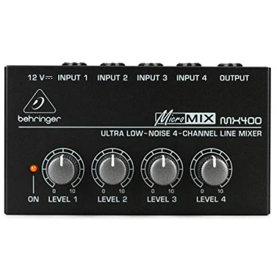 Obrázek Behringer MICROMIX MX400 4 kanálový míchač linek