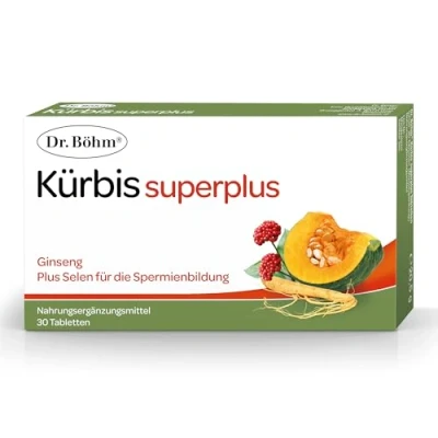 Obrázek Dr. Böhm dýně superplus: S extraktem z dýně, ženšen a selenem pro tvorbu spermií, 30 tablet