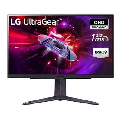 Obrázek LG Electronics 27GS75QX B.AEU UltraGear™ QHD Gaming IPS Monitor 27&quot; (68,4 cm), 2560 x 1440, 16:9, 1ms GtG, 180 Hz, HDR10, 300 cd/m² Helligkeit (typ.), NVIDIA G Sync Compatible, AMD FreeSync Schwarz