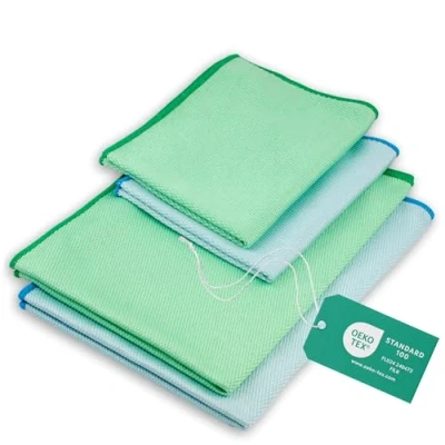Obrázek ELEXACLEAN Osuška na okno bez šmouh, hadřík autoskla z mikrovlákna (4 kusy, 60 x 40 cm a 30 cm) Oeko TEX® Standard 100 utěrky čištění skla
