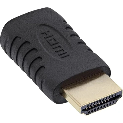 Obrázek InLine 17691G HDMI adaptér, A konektor na Mini C zdířku, kompatibilní s 4K2K, pozlacené kontakty