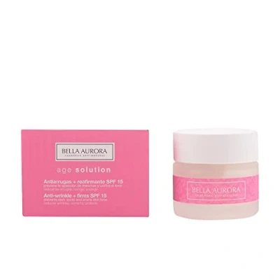 Obrázek Bella Aurora Crema Facial de Día Hidratante 40+ Años SPF 15, 50 ml Anti Edad, Arrugas y Reafirmante AGE SOLUTION