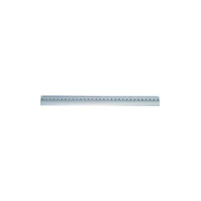 Obrázek Wedo 525331 pravítko (z hliníku, s Sklouzávání gumová vložka, 30 cm) Stříbrná