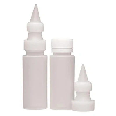 Obrázek KitchenCraft Sweetly Does It Dekorace na koláč s tyly, lahve cukrovou polevu tlak, zdobicí sáčky a přesné nápisy se sadou zdobítek, plast, 70 ml, 2dílná sada