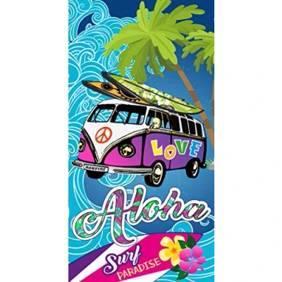 Obrázek Miracle Home Beach Towel, Mikrofaser, Aloha, 95 X 175 Microfiber