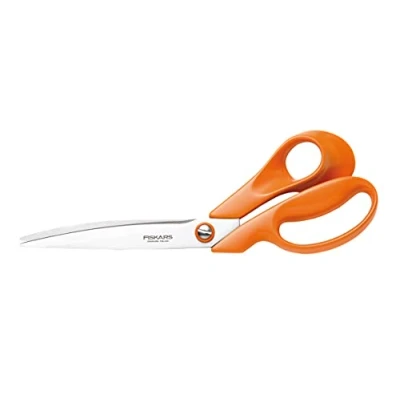 Obrázek Fiskars Krejčovské nůžky, délka: 27 cm, čepel z nerezové ocele/plastové rukojeti, oranžová, Classic, 1005145
