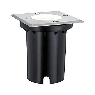Obrázek Paulmann 93993 Outdoor Special Vestavné světlo do podlahy Sada IP67 hranaté GU10 teplá bílá 3,5 W LED Vestavný zářič Terasové osvětlení reflektor Stříbrná