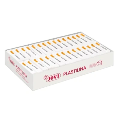 Obrázek Jovi Plastilina, 30 Tabletten 50 g, weiß Gehäuse (7001)