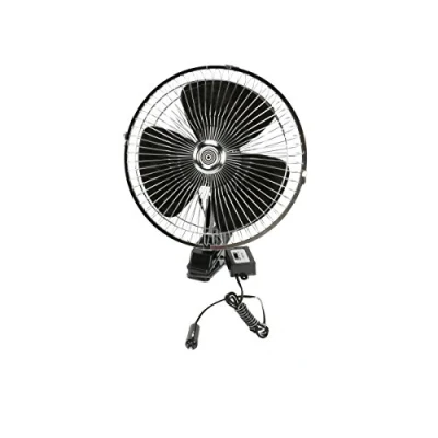 Obrázek All ride Mini ventilátor 24 V klipový pro auto a nákladní vozidla s klipem 2 m dlouhým napájecím kabelem zapalovač cigaret do auta příslušenství
