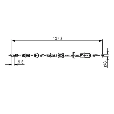 Obrázek Kabel, parkovací brzda BOSCH 1 987 477 309