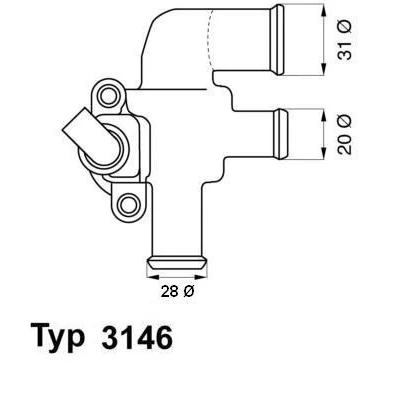 Obrázek Termostat, chladivo WAHLER 3146.90D