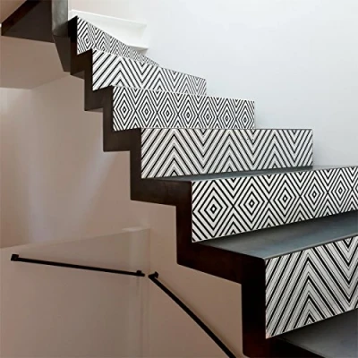 Obrázek Ambiance Sticker col stairs ROS A920_15x105cm_4Bänder Fliesenaufkleber Treppe, Vinyl Acryl, Honduras, de, 4