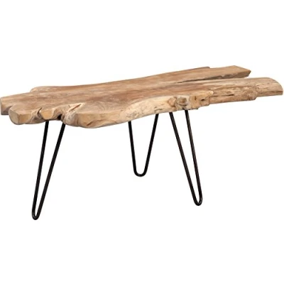 Obrázek M2 Kollektion Tallus konferenční stolek, dřevo, teak, 100 x 40 cm, hnědý