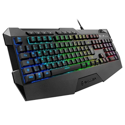 Obrázek Sharkoon Herní klávesnice Skiller SGK4 RGB, N Key Rollover, (německé rozložení klávesnice), černá