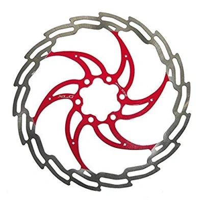 Obrázek XLC BR X02 160 mm stříbrno červená Kotouč