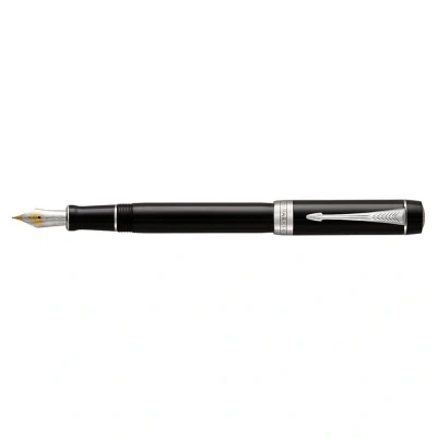 Obrázek Plnicí pero Duofold Prestige od Parker se středně velkým psacím hrotem, paladiový povrch / obruba, v dárkovém balení