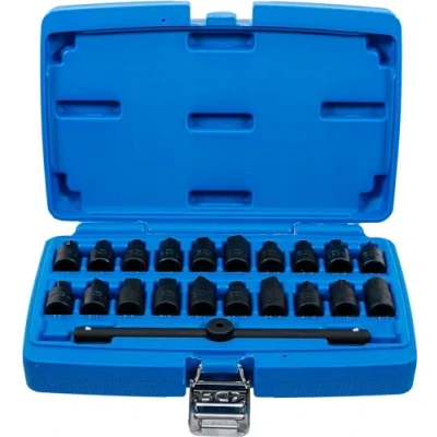 Obrázek BGS 1014 Speciální sada použití pro olejovou vanu 10 mm (3/8&quot;) 21dílná, černá/modrá