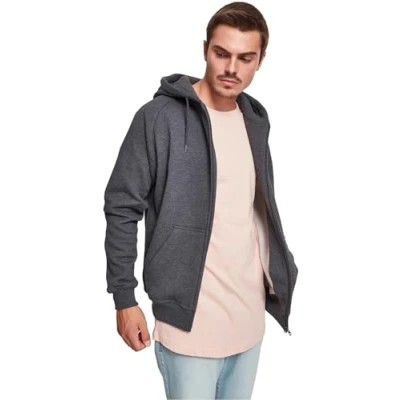Obrázek Urban Classics ZIP Hoody Mikina na zip, Muži, Velikost: 5XL, Charcoal