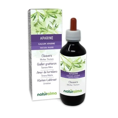 Obrázek Lopatka nebo lepkavá Bylina (Galium aparine) s květy tinktura bez alkoholu Naturalma tekutý extrakt kapky 200 ml doplněk stravy Veganský