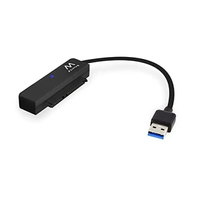 Obrázek Ewent EW7017 adaptér konvertor kabel USB 3.0/Gen 1 (3.1) na SATA I/II/III 6,3 cm SSD/hHDD, kompatibilní s PC a laptopem černý, 70 x 18. 2 12,5 mm