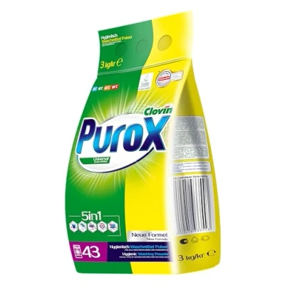 Obrázek PUROX UNIVERSAL (43 WL) Waschpulver im Foliensack Waschmittel 3 kg