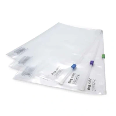 Obrázek Rapesco 0796 sáček na zip s plastovým zipem, transparentní, A4+, 25 kusů
