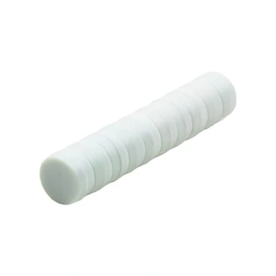 Obrázek Magnetastico 10x silné neodymové magnety s ochrannou vrstvou barva bílá &amp; velikost 12 x 6 mm Malé extra silné, kancelářské Mini magnet na magnetickou tabuli lednici Whiteboard