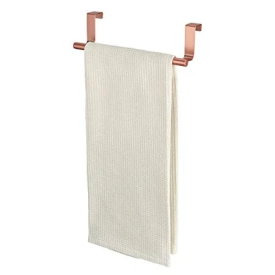Obrázek iDesign porte ubrousek sans perçage, petit salle de bain ou WC en métal, accroche ubroche pour les torchons dans la cuisine, couleur cuivre