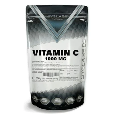 Obrázek Syglabs vitamin C 1000 mg, se šípkou a bioflavonoidy 500 tablet